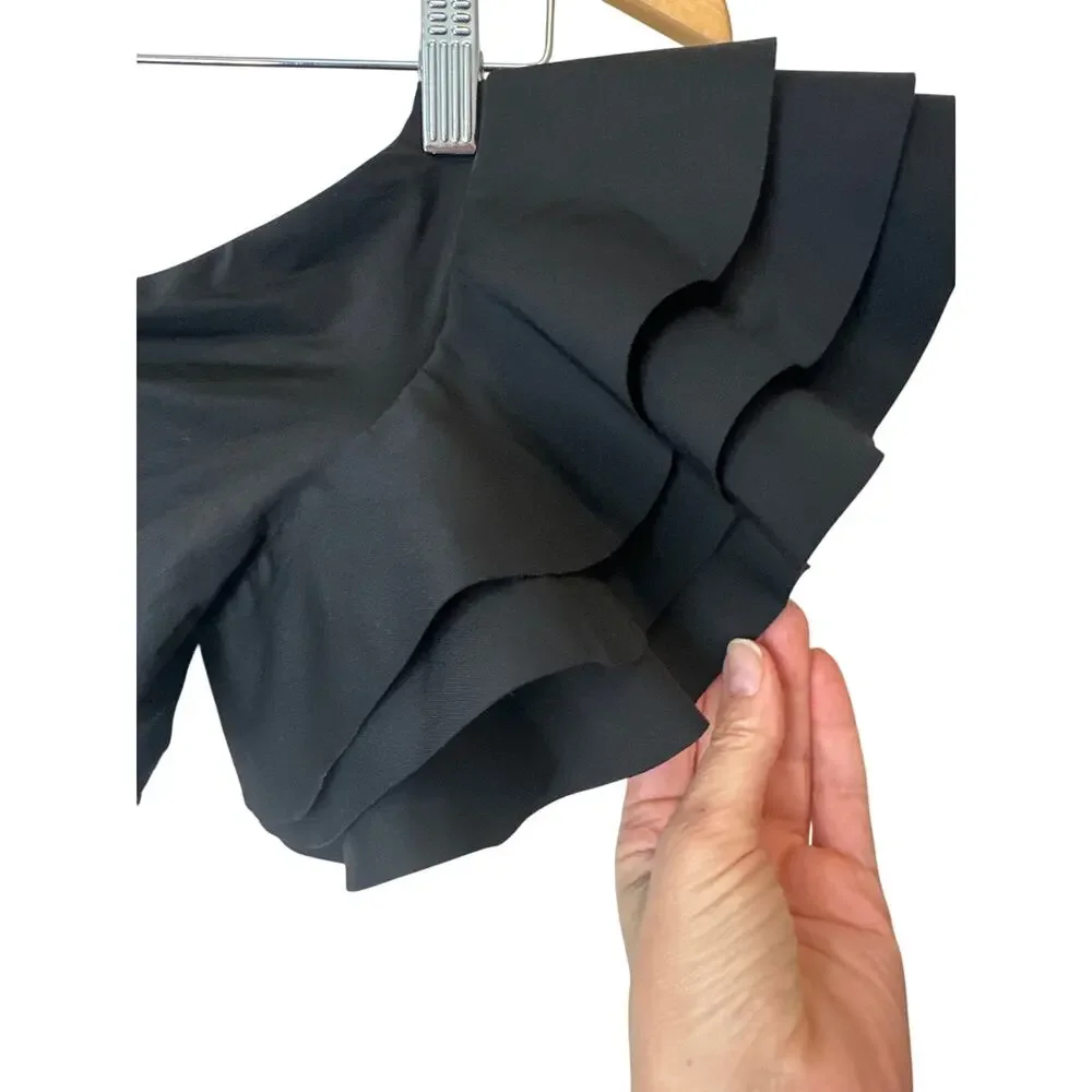 Maygel Coronel Black One-Shoulder Cutout Style Bikini Set NWT Size 10